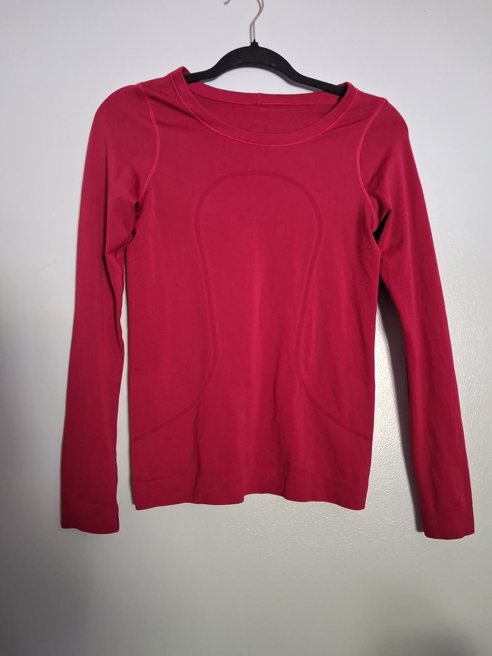 Lululemon Women’s Long-Sleeve Seamless Crew Top - Pink Red❤️🩷